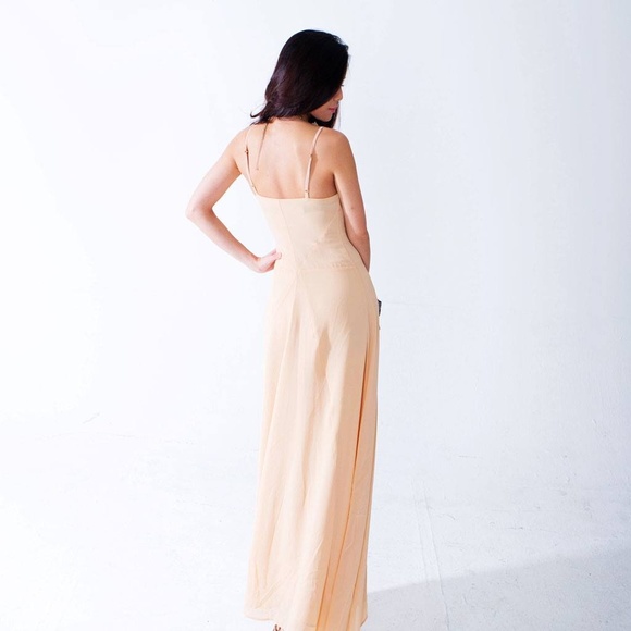 Flowy Powder Pink Maxi Dress - Picture 2 of 2